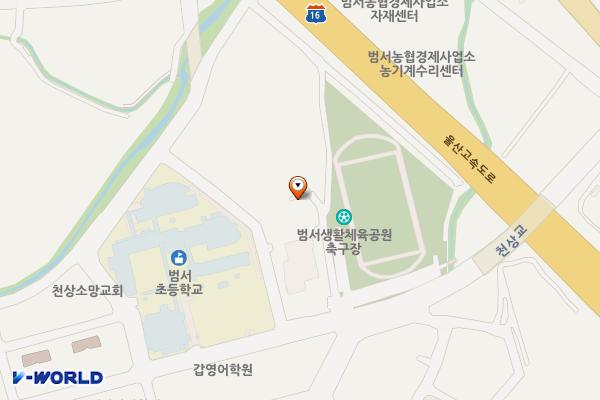 울주문화예술회관 위치 지도 — 울산광역시 울주군 범서읍 천상중앙길 36