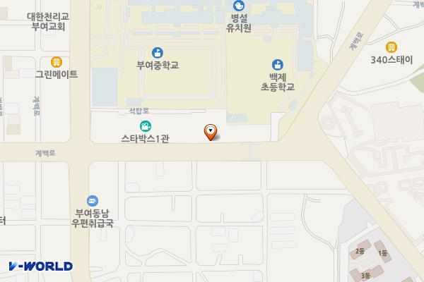 동남5리 공영주차장 위치 지도 — 충청남도 부여군 부여읍 동남리 620-2