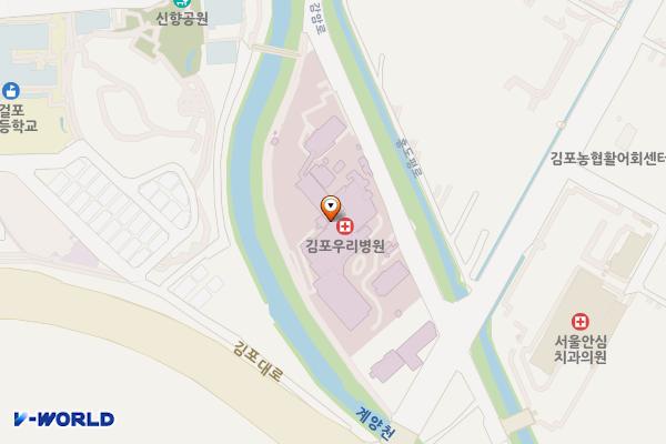 김포우리병원 위치 지도 — 경기도 김포시 감암로 11