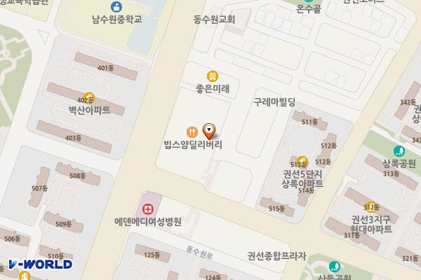 롯데마트 권선점 위치 지도 — 경기도 수원시 권선구 동수원로 232