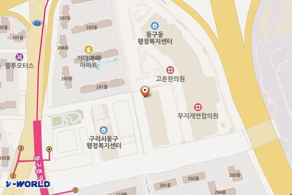 롯데아울렛 구리점 위치 지도 — 경기도 구리시 동구릉로136번길 47