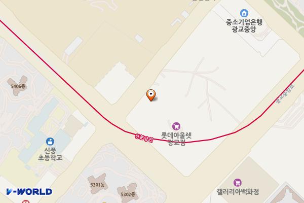 롯데아울렛 광교점 위치 지도 — 경기도 수원시 영통구 도청로 10
