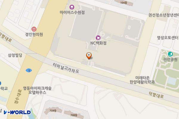 수원 시외버스터미널 위치 지도 — 경기도 수원시 권선구 경수대로 270