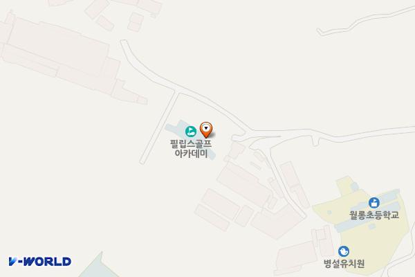 파주시 필립스골프아카데미 위치 지도 — 경기도 파주시 월롱면 휴암로117번길 51-18