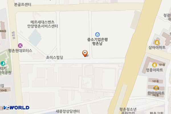 아이에스비즈타워 평촌 지하 1층 위치 지도 — 경기도 안양시 동안구 흥안대로427번길 57-2