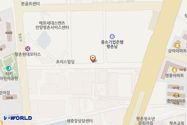 아이에스비즈타워 평촌 지상 2층 위치 지도 — 경기도 안양시 동안구 흥안대로427번길 57-2
