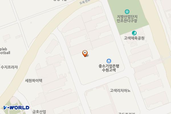 수원시 휴먼스카이밸리 위치 지도 — 경기도 수원시 권선구 오목천로132번길 33