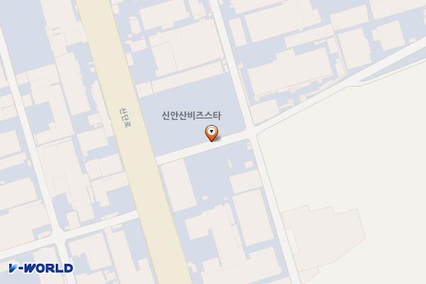 신안산비즈스타복합지식산업센터 위치 지도 — 경기도 안산시 단원구 산단로 232