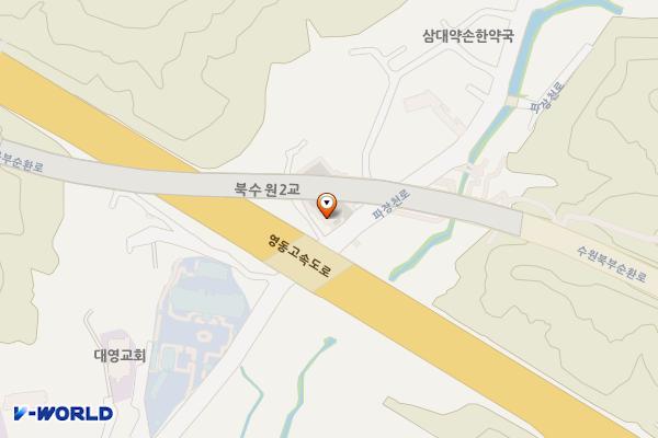 수원시 파장동맛고을 공영주차장 위치 지도 — 경기도 수원시 장안구 파장동 338-18