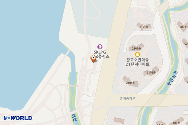 수원시 원천호수 공영주차장 위치 지도 — 경기도 수원시 영통구 광교호수로 75