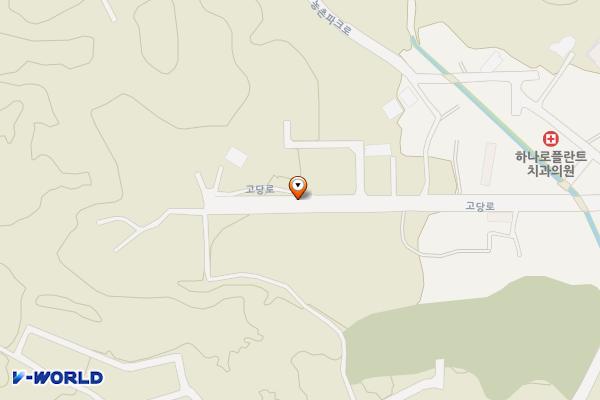 용인시 고당로 주변주차장 위치 지도 — 경기도 용인시 처인구 원삼면 고당리 308-3 (고당로노상주차장)