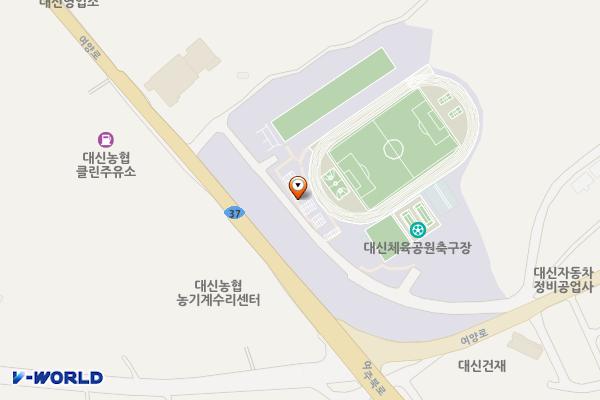 여주시 대신체육공원 위치 지도 — 경기도 여주시 대신면 보통리 산 36 