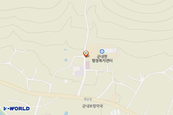 포천시 군내면 행정복지센터 위치 지도 — 경기도 포천시 군내면 청군로3290번길 16