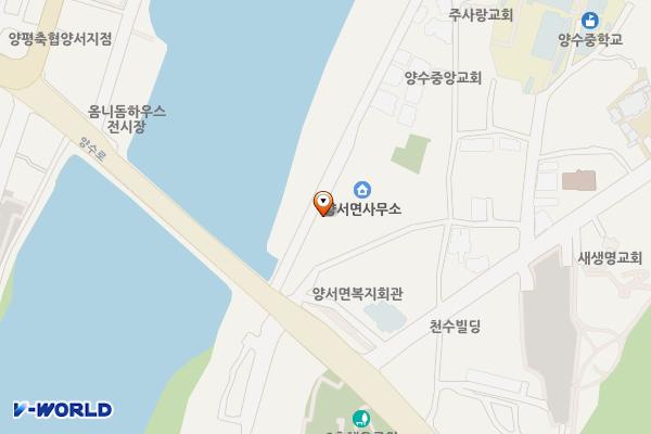 양평군 양서면사무소 위치 지도 — 경기도 양평군 양서면 양수로118번길 10