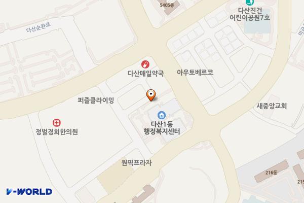 남양주 다산행정복지센터 위치 지도 — 경기도 남양주시 다산중앙로 7