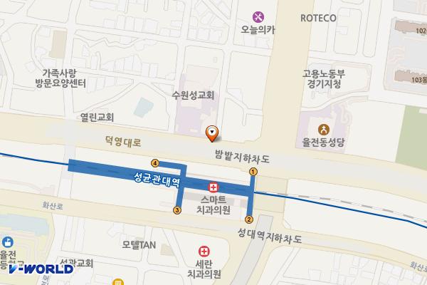 성균관대환승(구) 공영주차장 위치 지도 — 경기도 수원시 장안구 서부로 2149