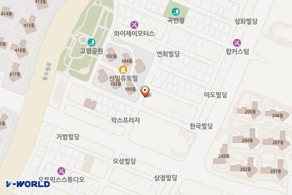 수원시 곡반정동 제2공영주차장 위치 지도 — 경기도 수원시 권선구 곡선로49번길 14-5