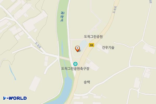 광주시 도척근린공원 위치 지도 — 경기도 광주시 도척면 도척로 676