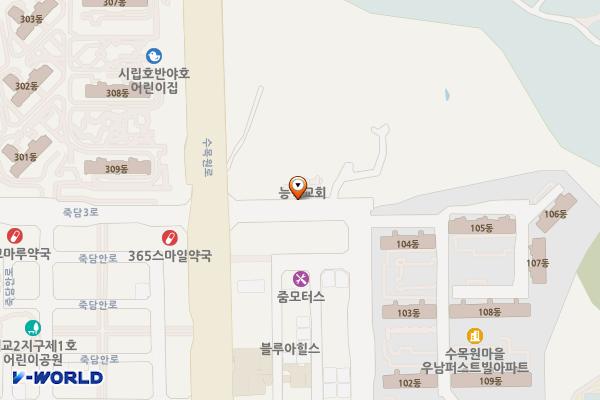 우남여객 위치 지도 — 경기도 오산시 대호로 158