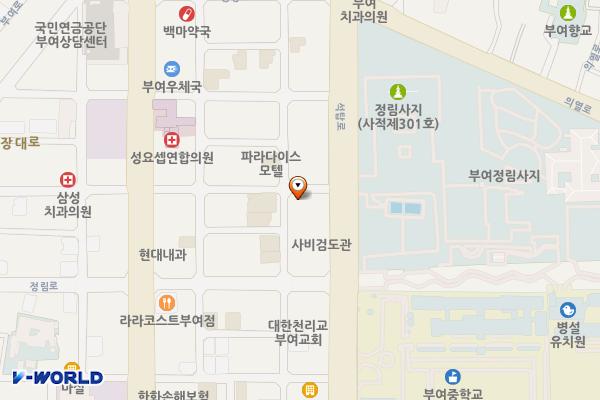 사비로72번길 위치 지도 — 충청남도 부여군 부여읍 사비로72번길 18