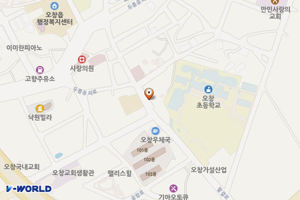 오창농협앞 공영주차장 위치 지도 — 충청북도 청주시 청원구 오창읍 장대리 183-28