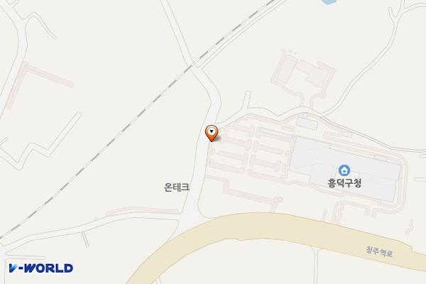 청주시 흥덕구청 위치 지도 — 충청북도 청주시 흥덕구 강내면 청주역로 71