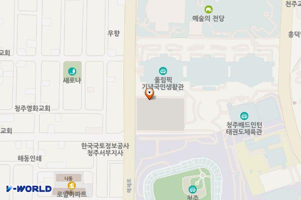 청주실내수영장 위치 지도 — 충청북도 청주시 서원구 예체로 152