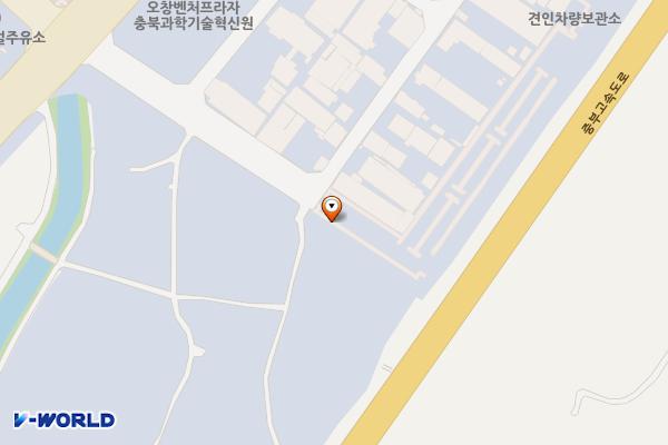 오창 견인차량보관소 입구 민영 주차장 위치 지도 — 충청북도 청주시 청원구 오창읍 각리1길 26