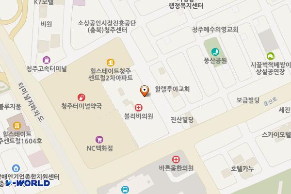 롯데마트 청주점 위치 지도 — 충청북도 청주시 흥덕구 풍산로 15