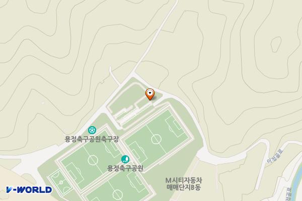 청주시 용정축구공원 위치 지도 — 충청북도 청주시 상당구 1순환로1594번길 42