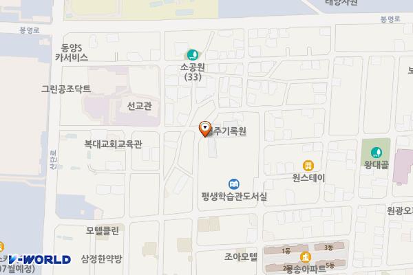 청주시 평생학습관 위치 지도 — 충청북도 청주시 흥덕구 월명로13번길 52