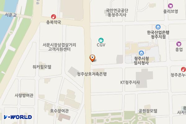 CGV 청주서문 위치 지도 — 충청북도 청주시 상당구 상당로81번길 63