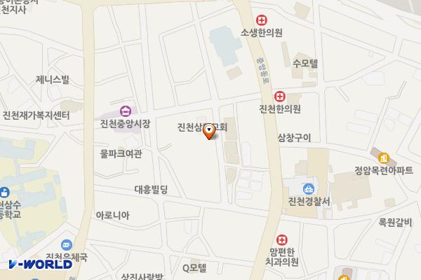 진천중앙시장공영주차장 위치 지도 — 충청북도 진천군 진천읍 중앙북5길 22