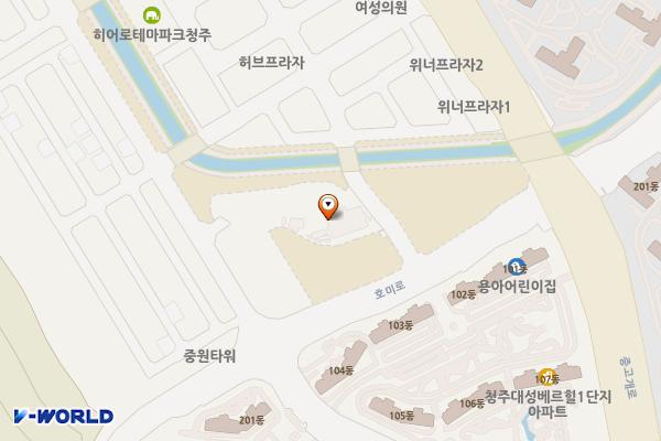 우진교통 위치 지도 — 충청북도 청주시 상당구 중고개로125번길 27