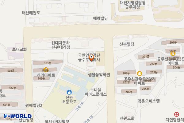 국민연금공단 공주부여지사 위치 지도 — 충청남도 공주시 한적2길 27-5