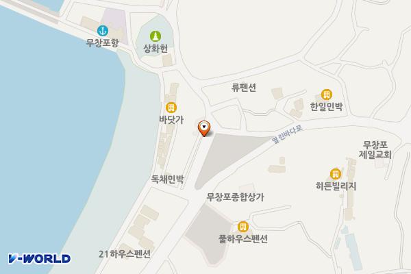 보령시 무창포해수욕장 제1주차장 위치 지도 — 충청남도 보령시 웅천읍 열린바다로 274-6