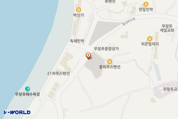 보령시 무창포해수욕장 제2주차장 위치 지도 — 충청남도 보령시 웅천읍 관당리 798-2