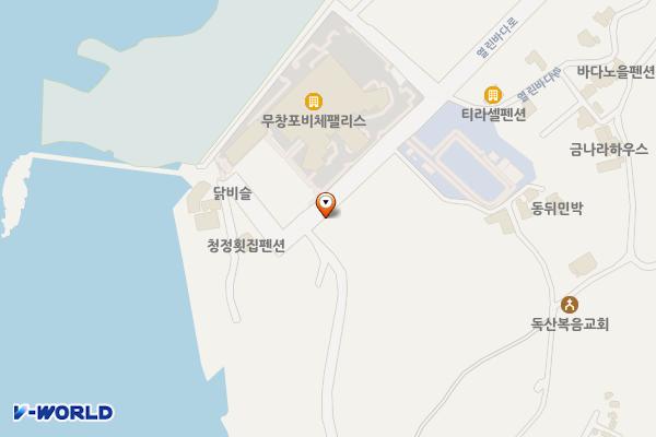 보령시 무창포해수욕장 제5주차장 위치 지도 — 충청남도 보령시 웅천읍 동뒤마을길 4