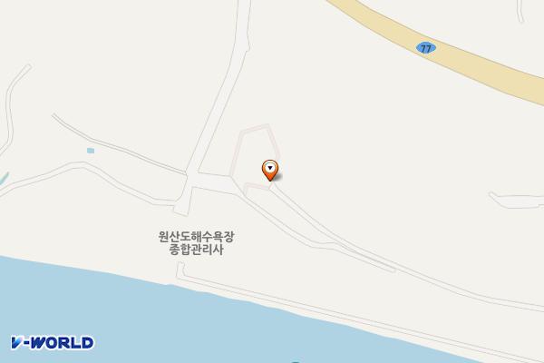 보령시 원산도해수욕장 주차장 위치 지도 — 충청남도 보령시 오천면 원산도리 1860