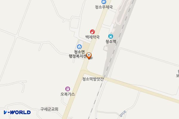 보령시 청소면행복나눔센터 위치 지도 — 충청남도 보령시 청소면 진죽리 345-4