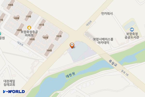 대천체육관 위치 지도 — 충청남도 보령시 대천로 136