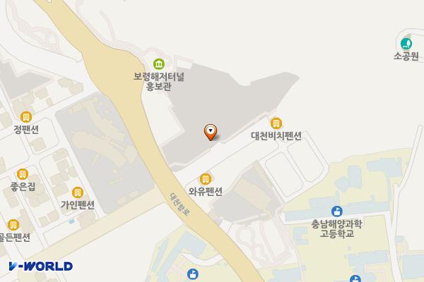 대천해수욕장 제2지구 제2주차장 위치 지도 — 충청남도 보령시 신흑동 2204-17