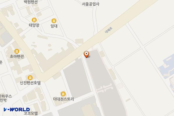 대천해수욕장 제1지구 23주차장 위치 지도 — 충청남도 보령시 신흑동 1436