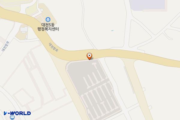 대천해수욕장 제3지구 제3주차장 위치 지도 — 충청남도 보령시 신흑동 1308-4