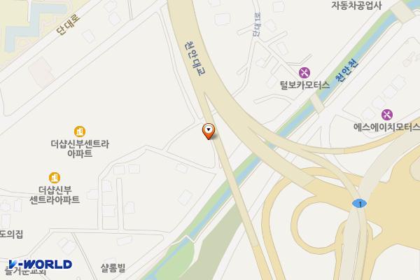 삼안여객 신부동회차지 위치 지도 — 충청남도 천안시 동남구 천안천10길 55