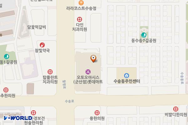 롯데마트 군산점 위치 지도 — 전북특별자치도 군산시 수송로 185