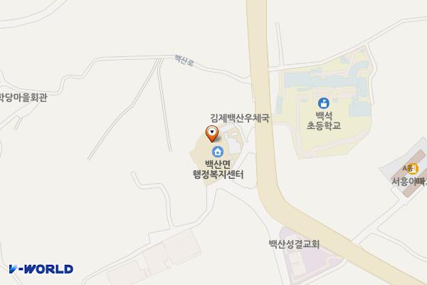 김제시 백산면 행정복지센터 위치 지도 — 전북특별자치도 김제시 백산면 학당길 18