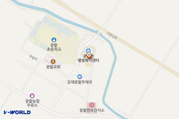김제시 광활면 행정복지센터 위치 지도 — 전북특별자치도 김제시 광활면 광활11길 46