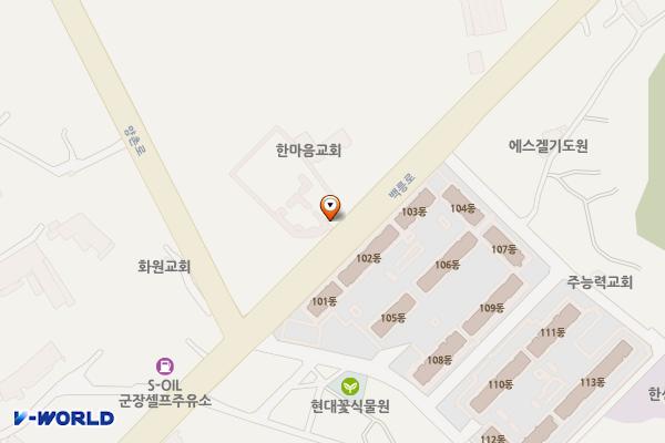 군산시 금강노인복지회관 위치 지도 — 전북특별자치도 군산시 백릉로 245