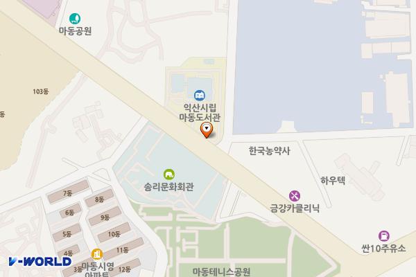 익산시 마동도서관 위치 지도 — 전북특별자치도 익산시 선화1로 99